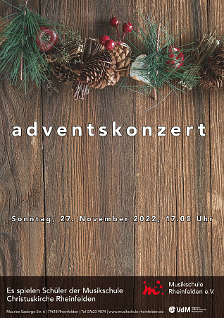 Adventskonzert Christuskirche, 27.11.2022, 17.00 Uhr
