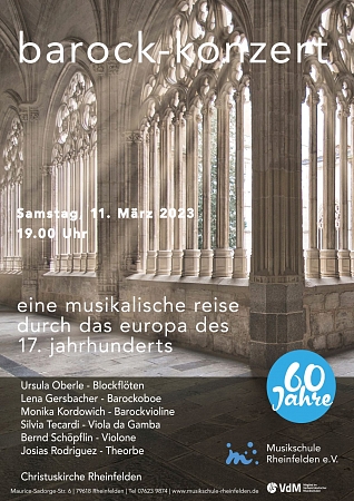 Barock-Konzert (Lehrerkonzert) in der Christuskirche um 19.00 Uhr