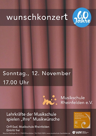 Wunschkonzert am 12.11.2023, 17:00 Uhr