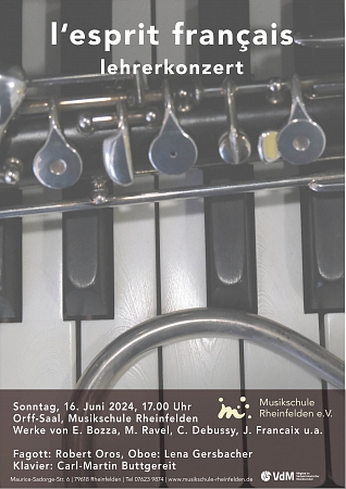 l'esprit français (Lehrerkonzert)