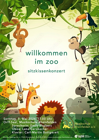 Sitzkissenkonzert Willkommen im Zoo für Kinder ab 5 Jahren