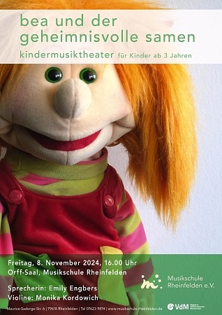 Kindermusiktheater: Bea und der geheimnisvolle Samen Ein Musiktheaterstück für Kinder ab 3 Jahren