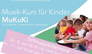 neue Kurse ab September 2025: Eltern-Kind Musizieren und Musik-Kurs für Kinder, Kostenfreie Schnuppertermine für MuKuKi Kurse am 08.07.25 und am 11.7.25 