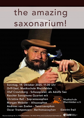 The Amazing Saxonarium!, 19.10.25, 11.00 Uhr