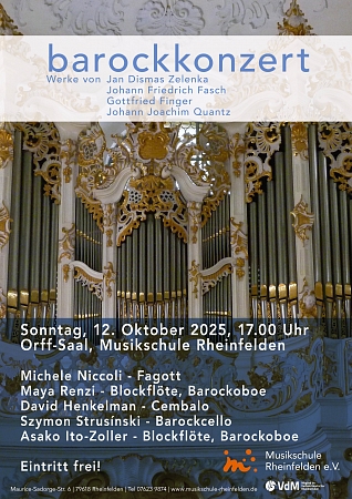 Barockkonzert, 12.10.25, 17.00 Uhr 