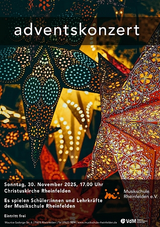Adventskonzert, 30.11.25, 17.00 Uhr