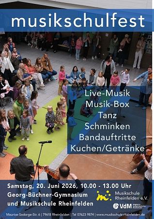 Musikschulfest 20.06.26, 10.00-13.00
