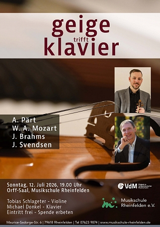 Konzert "Geige trifft Klavier"